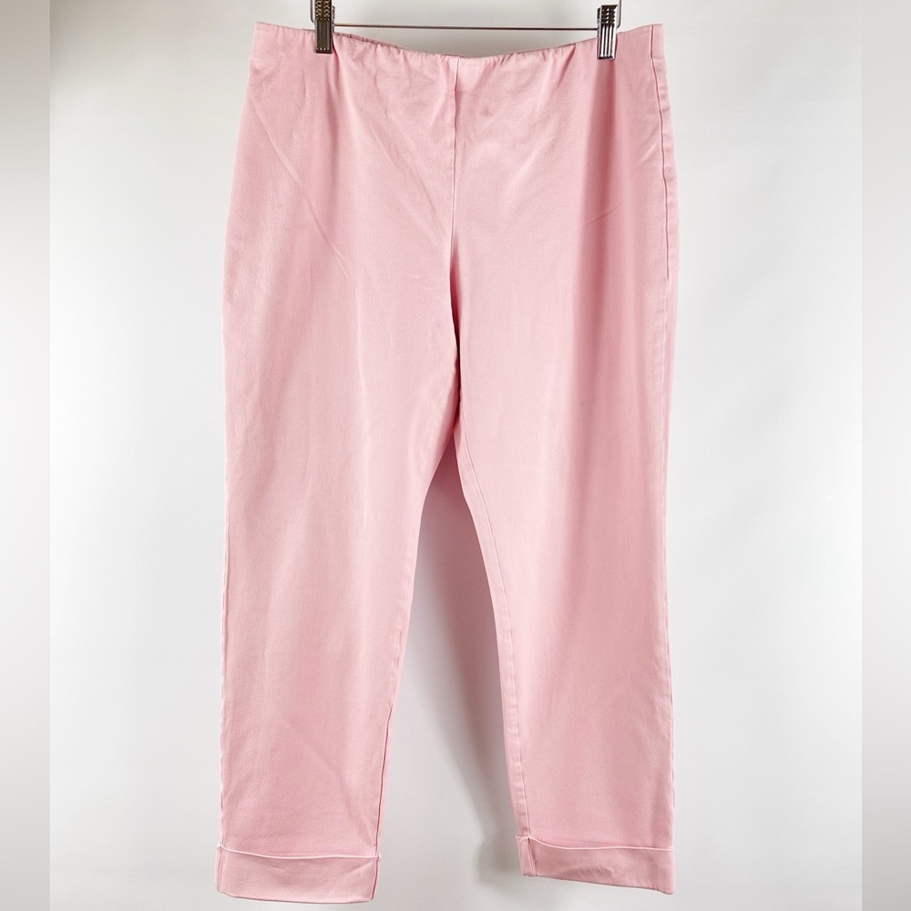 J Jill Pink Premium Bistretch Ankle Pants Women's Size 16